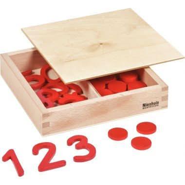 Jeu des chiffres découpés + jetons Montessori - Ma Rentrée Facile
