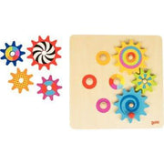Jeu des engrenages en bois, 7 roues - Ma Rentrée Facile