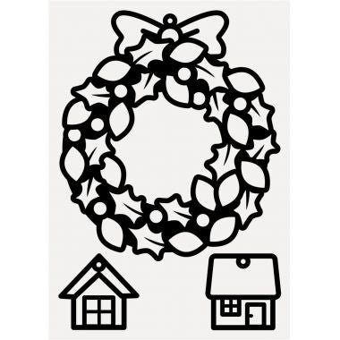 Kit calque et suspensions Noël