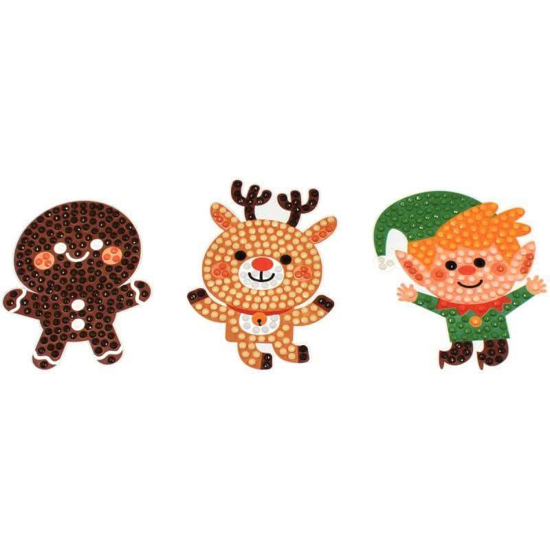 Kit de 10 stickers Noël à diamanter - Ma Rentrée Facile