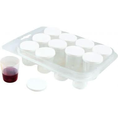 Kit de 12 pots gradués avec couvercle 30 ml - Ma Rentrée Facile