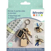 Kit de 3 porte-clés en bois pour Papa - Ma Rentrée Facile