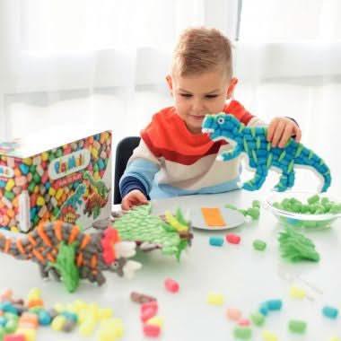 Kit de 4 dinosaures 3D PLAYMAIS - Ma Rentrée Facile