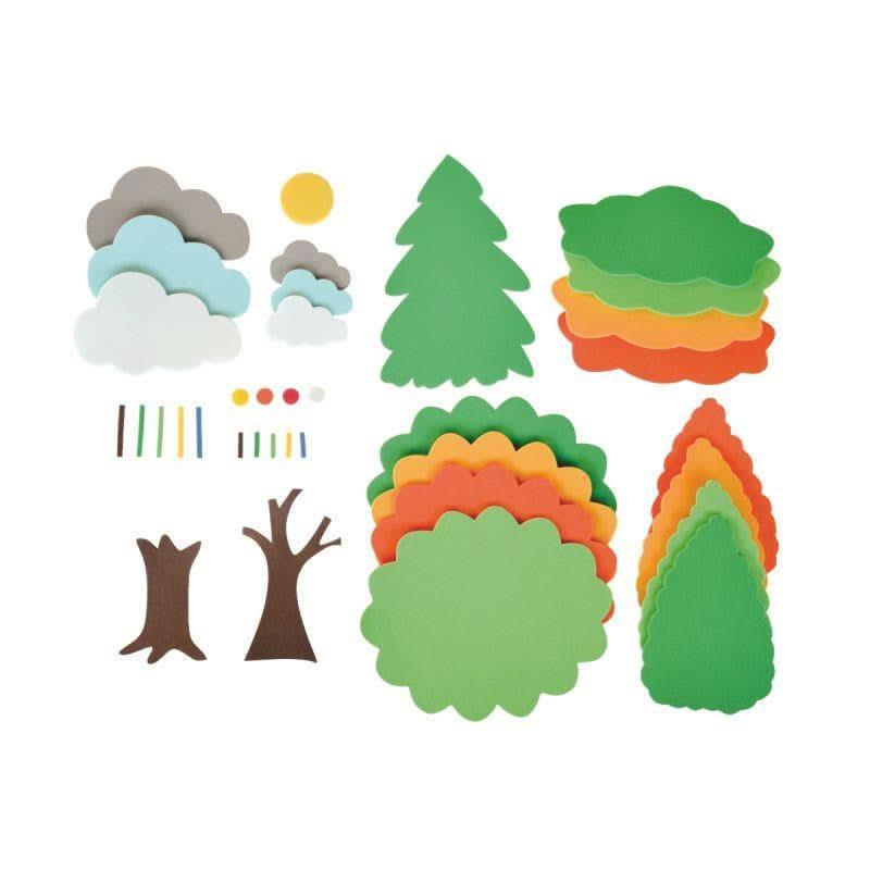 Kit de 540 pièces les 4 saisons en mousse de caoutchouc - Ma Rentrée Facile