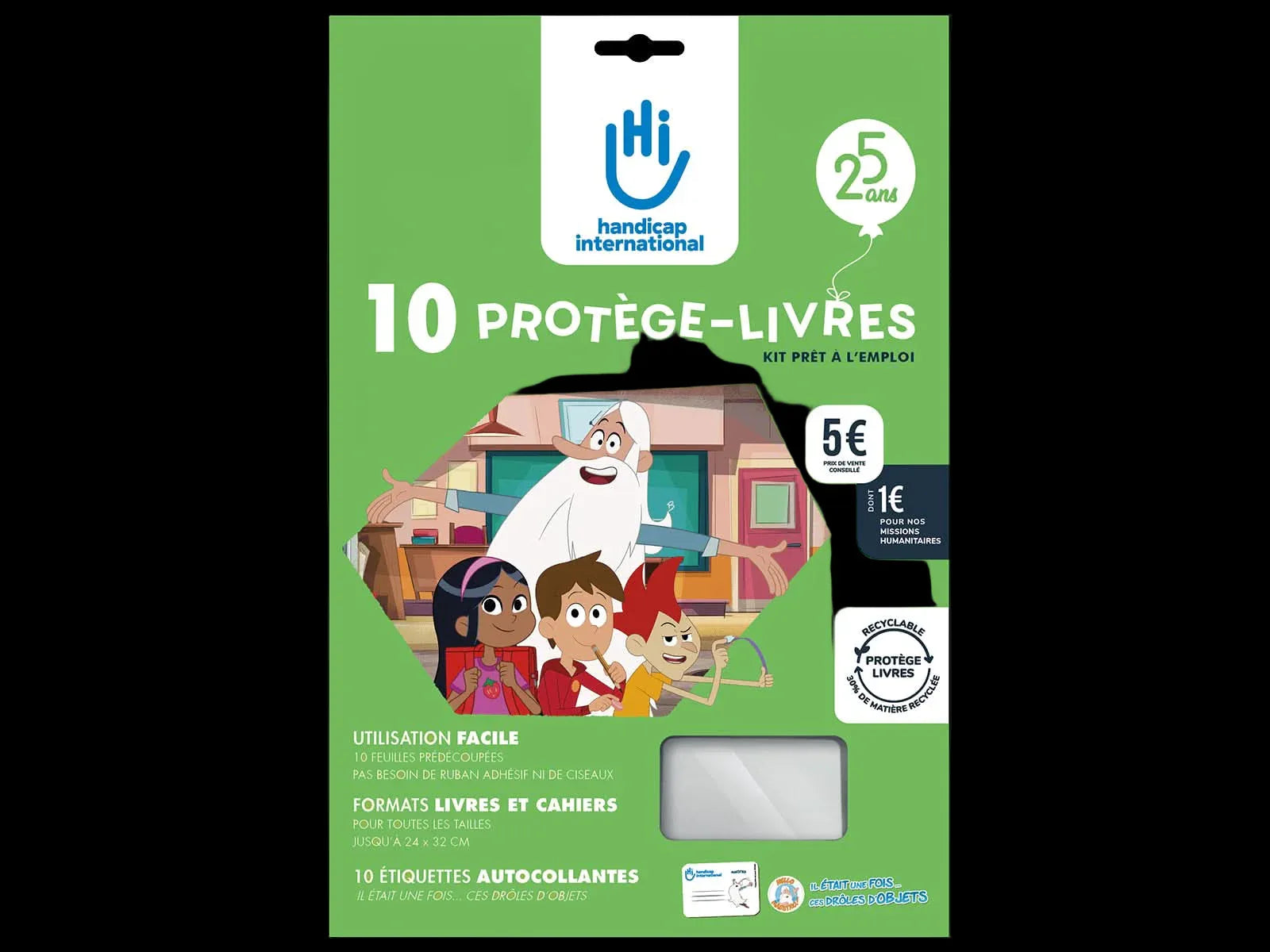 Kit Plio Handicap International / 10 couvres livres - Ma Rentrée Facile