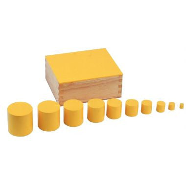 Les cylindres de couleurs, gamme économique Montessori
