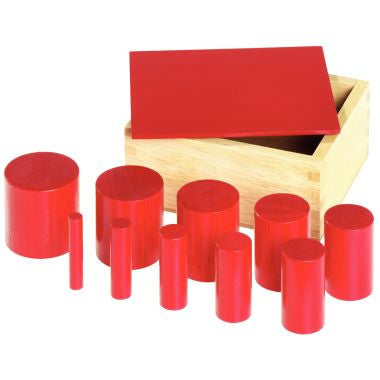 Les cylindres de couleurs, gamme économique Montessori