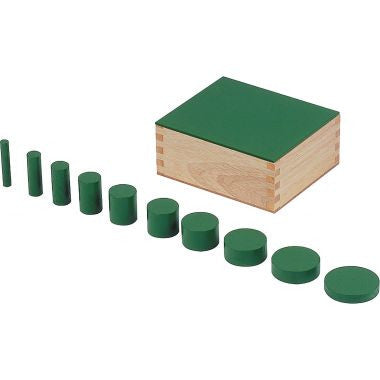 Les cylindres de couleurs, gamme économique Montessori
