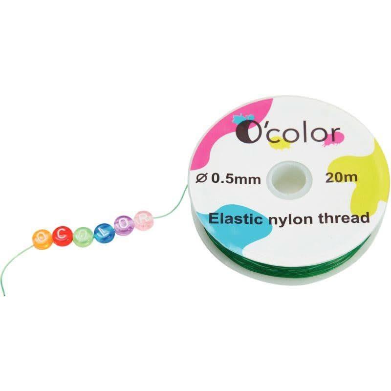 Lot 4 bobines 20m fil nylon élastique couleur - Ma Rentrée Facile