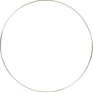 Lot de 10 anneaux métal cuivre 15 cm