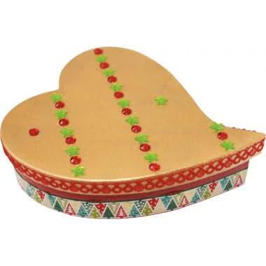 Lot de 10 boites c?ur fantaisie DECOPATCH - Ma Rentrée Facile