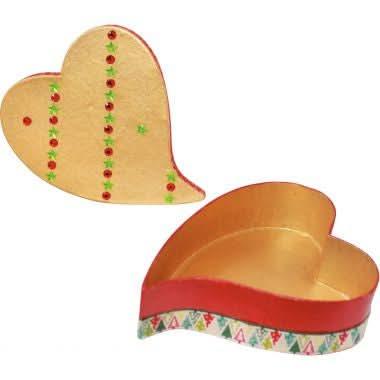 Lot de 10 boites c?ur fantaisie DECOPATCH - Ma Rentrée Facile