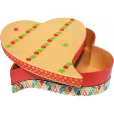 Lot de 10 boites c?ur fantaisie DECOPATCH - Ma Rentrée Facile