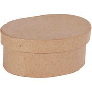 Lot de 10 boîtes en carton à décorer forme ovale - Ma Rentrée Facile