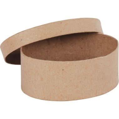 Lot de 10 boîtes en carton à décorer forme ovale - Ma Rentrée Facile