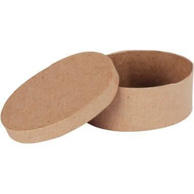 Lot de 10 boîtes en carton à décorer forme ovale - Ma Rentrée Facile