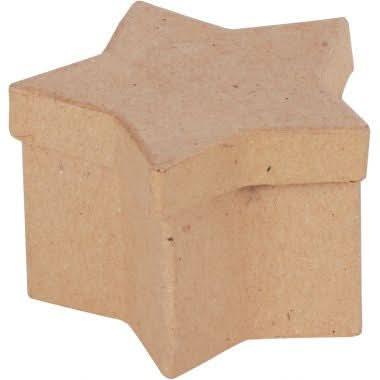 Lot de 10 boîtes forme étoile en carton, 8 x 8 x 5 cm - Ma Rentrée Facile
