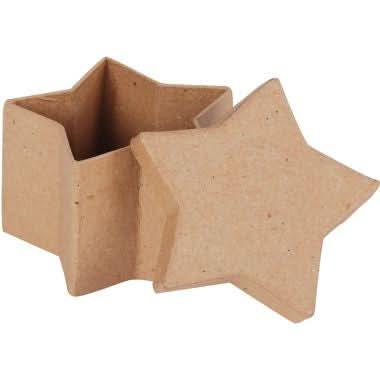 Lot de 10 boîtes forme étoile en carton, 8 x 8 x 5 cm - Ma Rentrée Facile