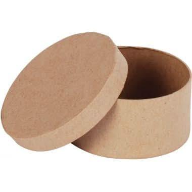 Lot de 10 boîtes rondes en carton, diamètre 7 cm - Ma Rentrée Facile