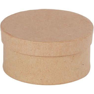 Lot de 10 boîtes rondes en carton, diamètre 7 cm - Ma Rentrée Facile