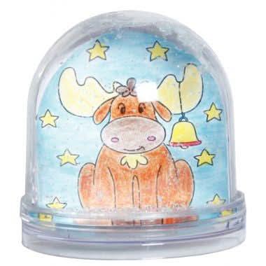 Lot de 10 boules de neige en plastique personnalisables - Ma Rentrée Facile