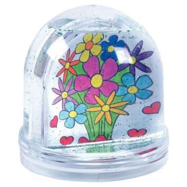 Lot de 10 boules de neige en plastique personnalisables - Ma Rentrée Facile