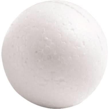 Lot de 10 boules en styropor blanches, diamètre 3,5 cm - Ma Rentrée Facile