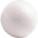 Lot de 10 boules en styropor blanches, diamètre 3,5 cm - Ma Rentrée Facile