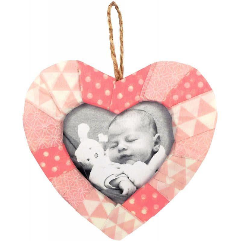 Lot de 10 cadres coeur à suspendre, en bois - Ma Rentrée Facile