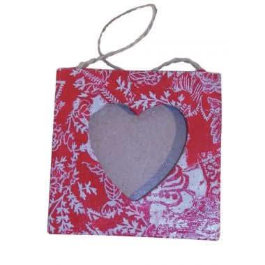 Lot de 10 cadres mini coeur en carton à décorer - Ma Rentrée Facile