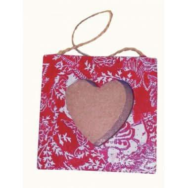 Lot de 10 cadres mini coeur en carton à décorer - Ma Rentrée Facile