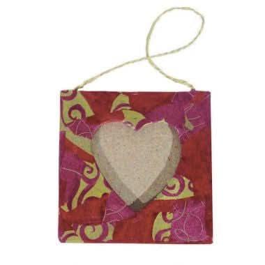 Lot de 10 cadres mini coeur en carton à décorer - Ma Rentrée Facile