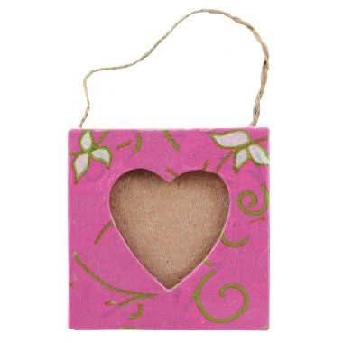 Lot de 10 cadres mini coeur en carton à décorer - Ma Rentrée Facile