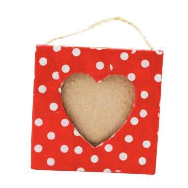 Lot de 10 cadres mini coeur en carton à décorer - Ma Rentrée Facile