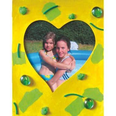 Lot de 10 cadres photo découpe forme coeur - Ma Rentrée Facile