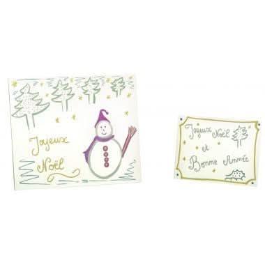 Lot de 10 cartons entoilés 15x20 cm - Ma Rentrée Facile