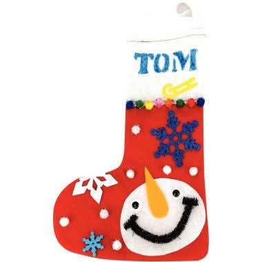 Lot de 10 chaussettes de Noël en feutrine - Ma Rentrée Facile