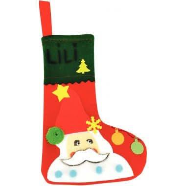 Lot de 10 chaussettes de Noël en feutrine - Ma Rentrée Facile