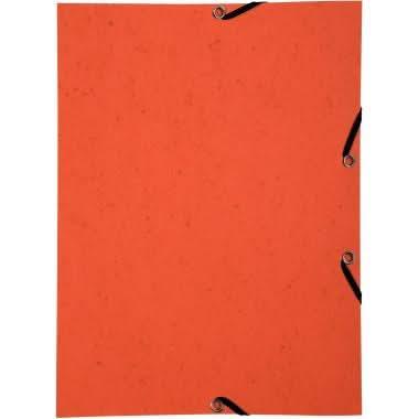 Lot de 10 chemises sans rabat à élastiques orange EXACOMPTA - Ma Rentrée Facile