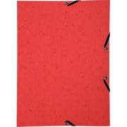 Lot de 10 chemises sans rabat à élastiques rouge EXACOMPTA - Ma Rentrée Facile