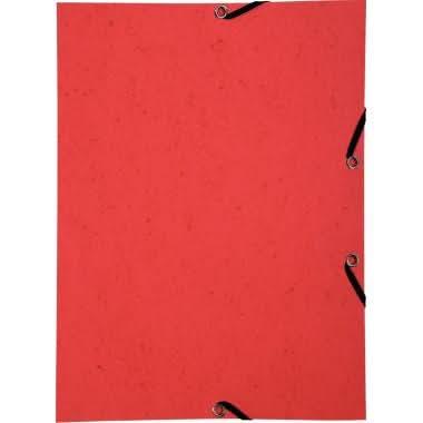 Lot de 10 chemises sans rabat à élastiques rouge EXACOMPTA - Ma Rentrée Facile