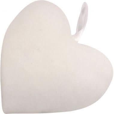 Lot de 10 coeurs en coton blanc 8x10 cm - Ma Rentrée Facile