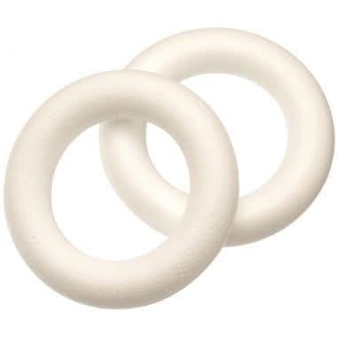 Lot de 10 couronnes en polystyrène diamètre 15 cm - Ma Rentrée Facile