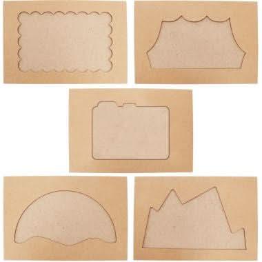 Lot de 10 étuis pour photo en carton, fantaisie - Ma Rentrée Facile