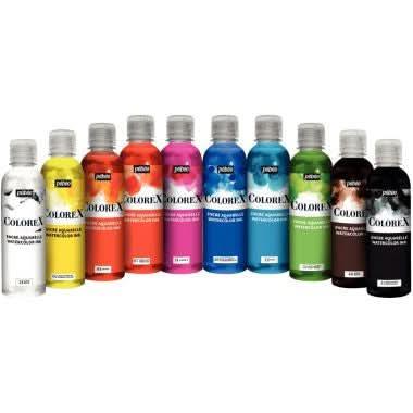 Lot de 10 flacons 250ml d'encres à dessiner COLOREX dont 3 offerts - Ma Rentrée Facile