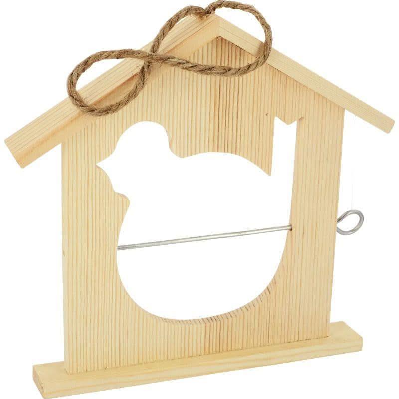 Lot de 10 mangeoires à oiseaux en bois - Ma Rentrée Facile