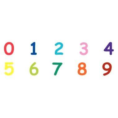 Lot de 10 maxi tampons, les chiffres, de 0 à 9 - Ma Rentrée Facile