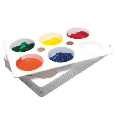 Lot de 10 palettes rectangulaires, divisées en 6 godets - Ma Rentrée Facile