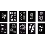 Lot de 10 pochoirs adhésifs repositionnables, assortiment 1 - Ma Rentrée Facile