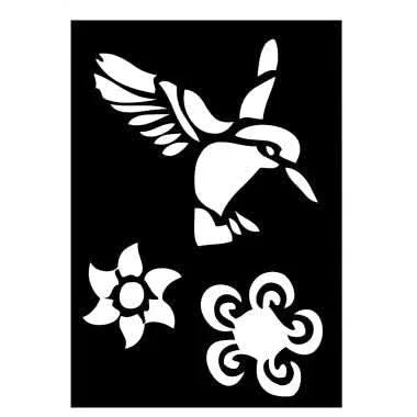 Lot de 10 pochoirs adhésifs repositionnables, assortiment 2 - Ma Rentrée Facile